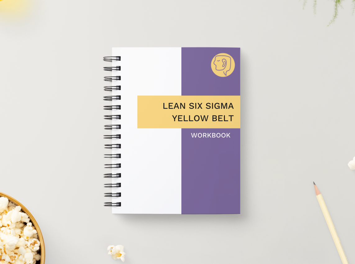 Lean Six Sigma Yellow Belt Workbook - Physical + Digital