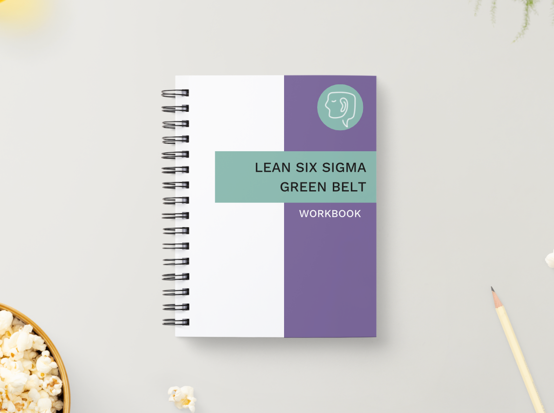 Lean Six Sigma Green Belt Workbook - Physical + Digital