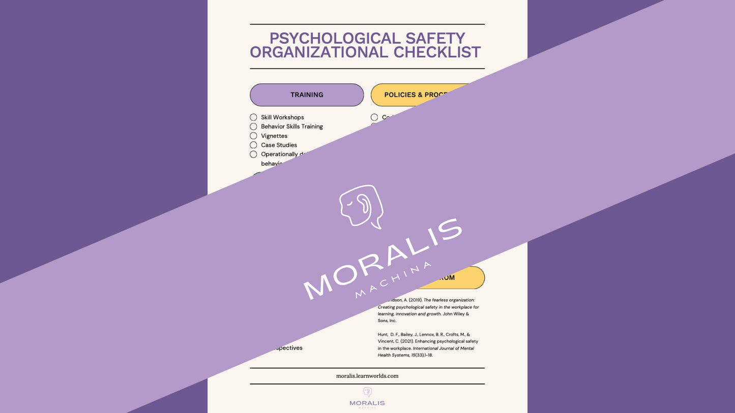 Psychological Safety Checklist