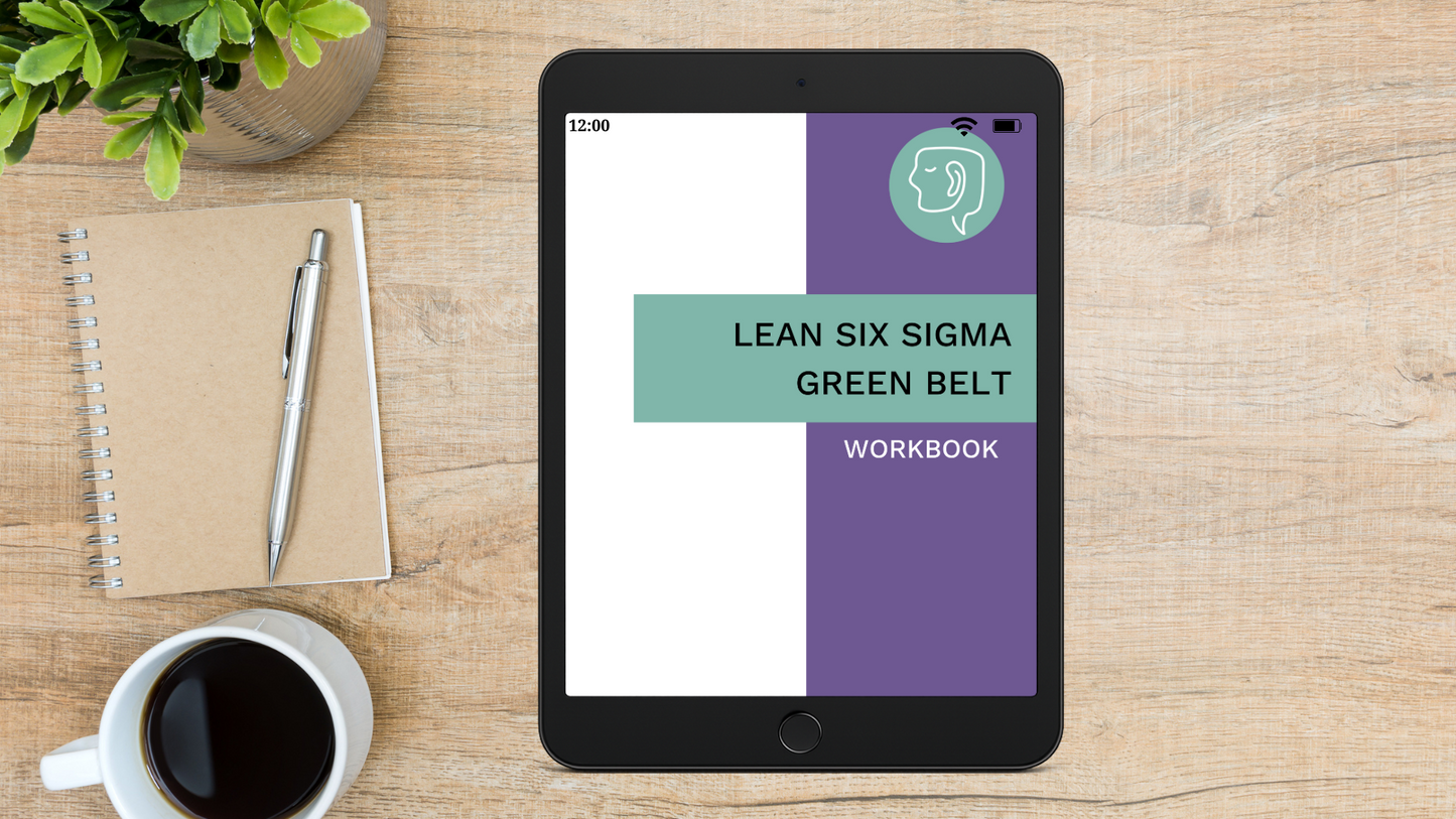 Lean Six Sigma Green Belt Workbook - Digital Only