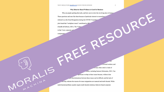 Free Research Paper: Why Behavior Based Wellness is Good For Business
