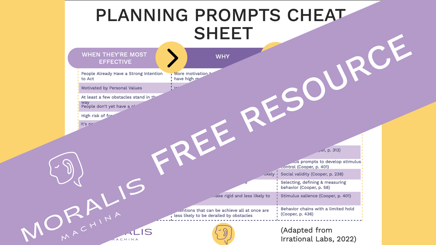 Free Planning Prompts Cheat Sheet