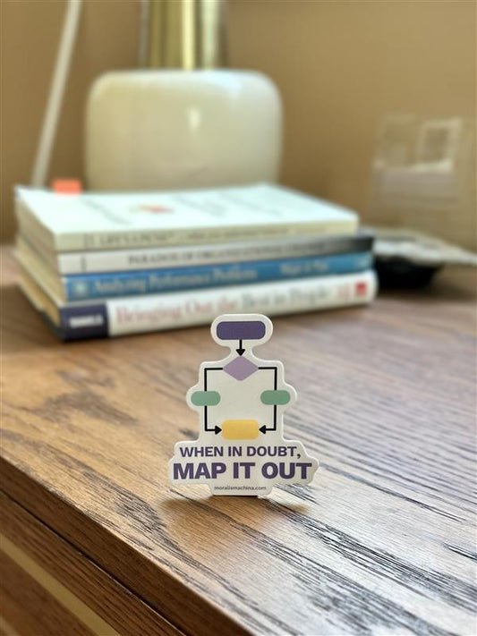 "When In Doubt, Map It Out" Sticker